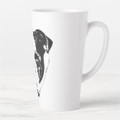 Bulldog Noel Close-Up カフェラテマグ (右)