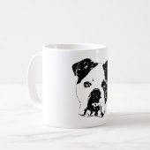 Bulldog Noel Close-Up コーヒーマグカップ (正面左)