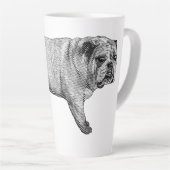 Bulldog Noel Mug カフェラテマグ (右アングル)
