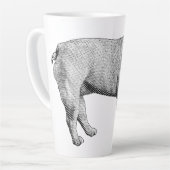 Bulldog Noel Mug カフェラテマグ (左アングル)