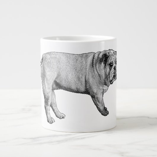 Bulldog Noel Mug ジャンボコーヒーマグカップ (正面)
