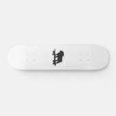Bulldog on a skateboard - Choose background color スケートボード (横)