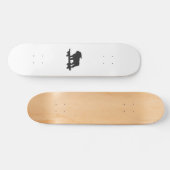 Bulldog on a skateboard - Choose background color スケートボード (横)