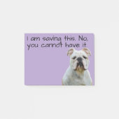 Bulldog or Your Dog Photo—Stocking Stuffer Cute ポストイット (正面)