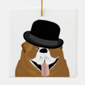 Bulldog Ornament セラミックオーナメント (裏面)