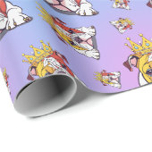 Bulldog pattern ラッピングペーパー (ロールコーナー)