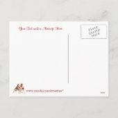 Bulldog Puppy Be My Valentine Postcard Version 2 シーズンポストカード (裏面)