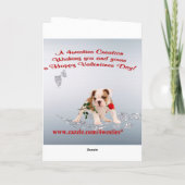 Bulldog Puppy Customize It Valentine Version 2 シーズンカード (裏面)