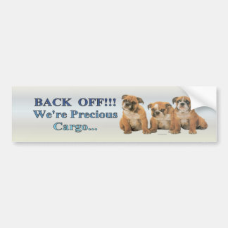 bulldog_pups2_bumpersticker バンパーステッカー