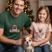 Bulldog Reindeer - English Bulldog Tシャツ