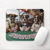 Bulldog Riverboat Gambler Mousepad マウスパッド (マウス)