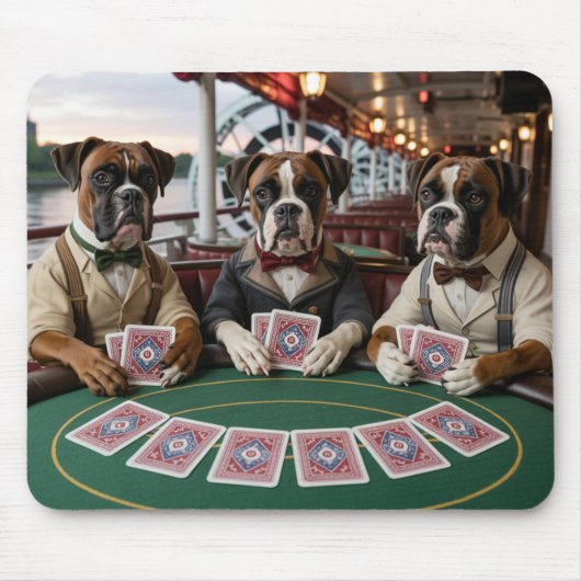 Bulldog Riverboat Gambler Mousepad マウスパッド (正面)