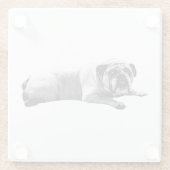 Bulldog Still Moments ガラスコースター (裏面)