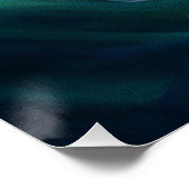 Bulldog swimming in water 002 ポスター (コーナー)