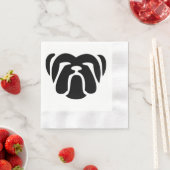 bulldog tribal.png 縁ありカクテルナプキン (インサイチュ)