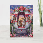 Bulldog Valentine's Day カード (正面)