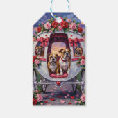 Bulldog Valentine's Day ギフトタグ (正面)