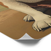 Bulldog Vintage Art ポスター (角)