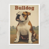 Bulldog Vintage Art ポストカード (正面)