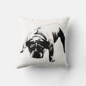 Bulldog Watch Post クッション (裏面)