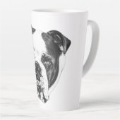 Bulldog Winter Morning Mug カフェラテマグ (右アングル)