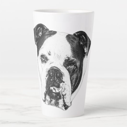 Bulldog Winter Morning Mug カフェラテマグ (正面)