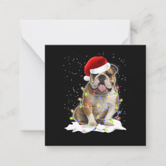 Bulldog Xmas ノートカード