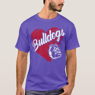 Bulldogeam Mascot School Spirit Go Dawgs For Men W Tシャツ