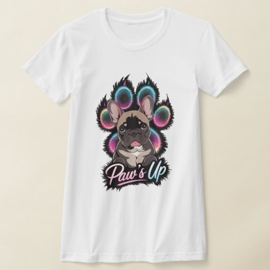 Bulldogge mit Style Tシャツ (レイダウン)