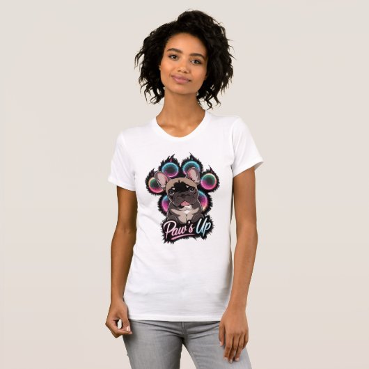 Bulldogge mit Style Tシャツ (正面フル)