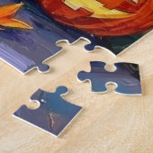 Bulldogs Trick-or-Treating in Halloween Costumes ジグソーパズル (側面)