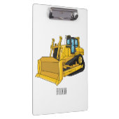 Bulldozer cartoon illustration クリップボード (右)