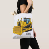 Bulldozer cartoon illustration トートバッグ (クローズアップ)