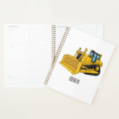 Bulldozer cartoon illustration プランナー手帳 (ディスプレー)