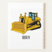 Bulldozer cartoon illustration プランナー手帳 (裏面)