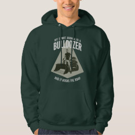 Bulldozer Driver Spirit Animal Vintage Silhouette パーカ