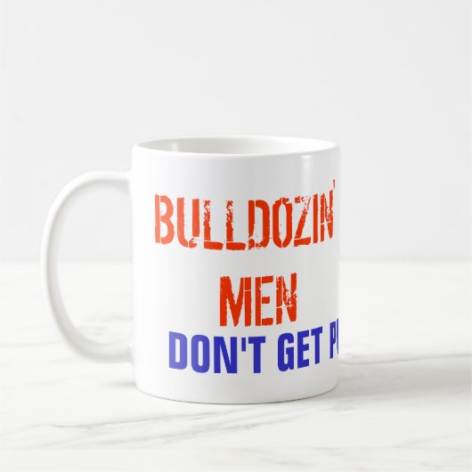 Bulldozinの人 コーヒーマグカップ (左)