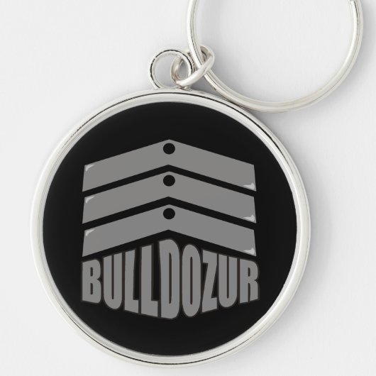 Bulldozurの"紋章付き外衣"ロゴKeychain キーホルダー (正面)