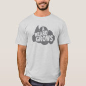 bulle_citation_a_beard_grows_barbe_1110 tシャツ (正面)