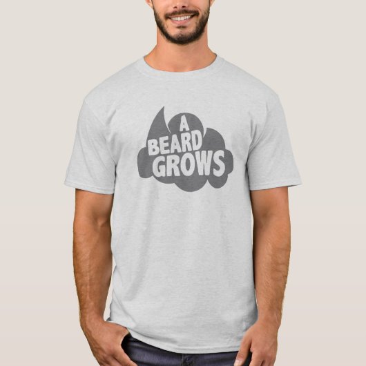 bulle_citation_a_beard_grows_barbe_1110 tシャツ (正面)