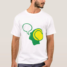 bulle tennis tete head figure visage tシャツ