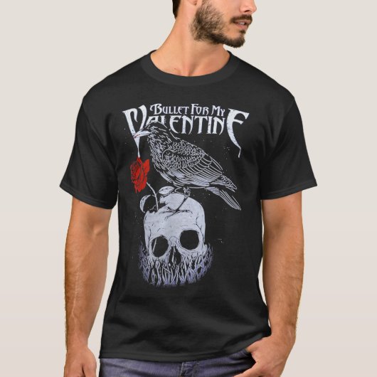 Bullet おもしろい For My Valentineスカルバラ Tシャツ (正面)