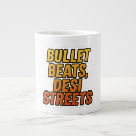 Bullet Beats, Desi Streets – Punjabi Biker Mug Des ジャンボコーヒーマグカップ