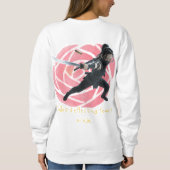 Bullet-deflecting female ninja スウェットシャツ (裏面)