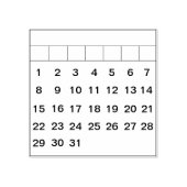 Bullet Journal月次カレンダー習慣トラッカーBujo ラバースタンプ (インプリント)