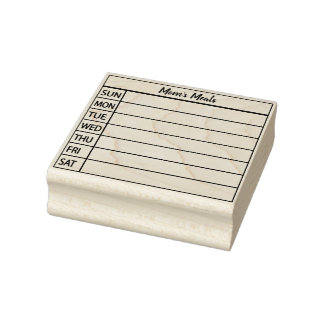 Bullet Journal Mealプランナー ラバースタンプ