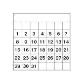 Bullet Journal Monthly 31Day Calendar Tracker Bujo ラバースタンプ (インプリント)