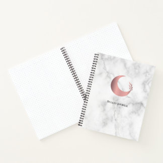 Bullet Journal Rose Gold Moon ノートブック