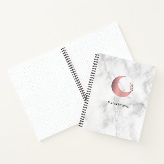 Bullet Journal Rose Gold Moon ノートブック (内部)
