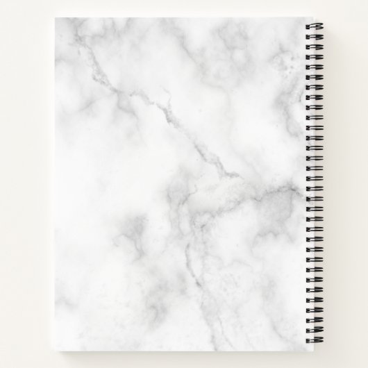 Bullet Journal Rose Gold Moon ノートブック (裏面)